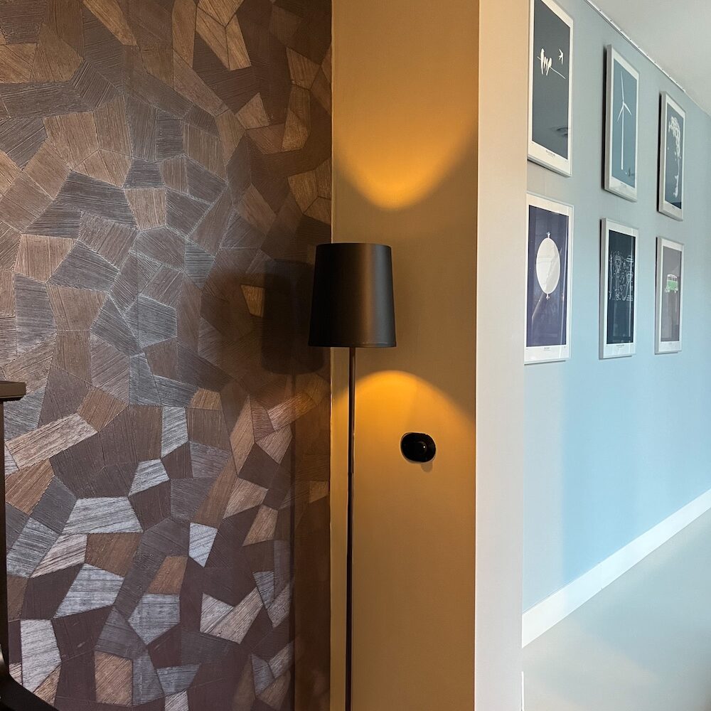 Familiehuis Amerongen blauw tinten Arte behang
